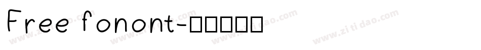 Free fonont字体转换